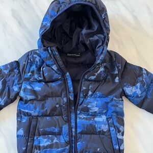Under Armour Kids Blue Camo Puffer Jacket